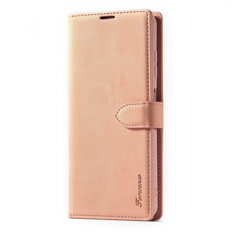 Capa de couro de luxo para samsung galaxy, para s21 ultra, s21 plus, carteira, capa dobrável, s21: For Samsung S21Plus / Rosa