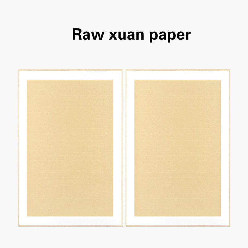 A4 A5 Antique Thicken Xuan Paper Raw Rice Paper Jam Brush Calligraphy Practice Mupi Hemp Landscape Creation Paper Hard Cards: 21 x 30 cm / C