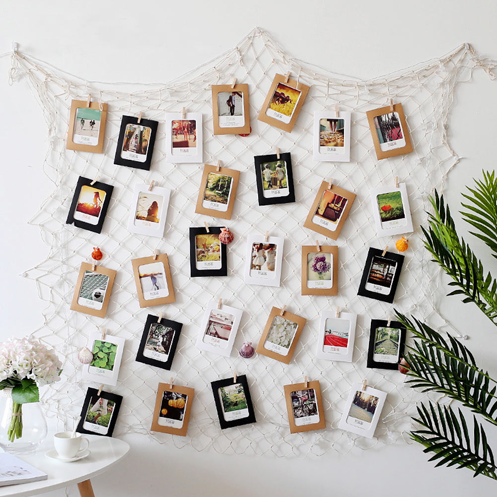 OurWarm Mediterranean Fishing Net Wall Hanging Nautical Home Decor Sea Star Starfish Beach Theme Party Supplies Photo Props