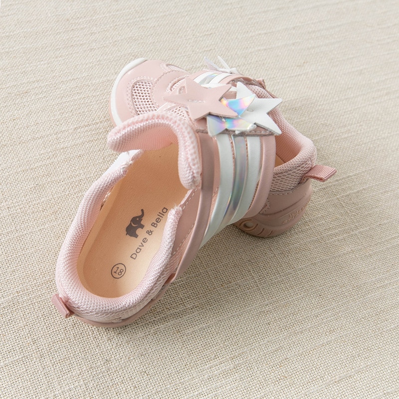 DB13783 Dave Bella spring baby girl shoes born casual running shoes pink shoes