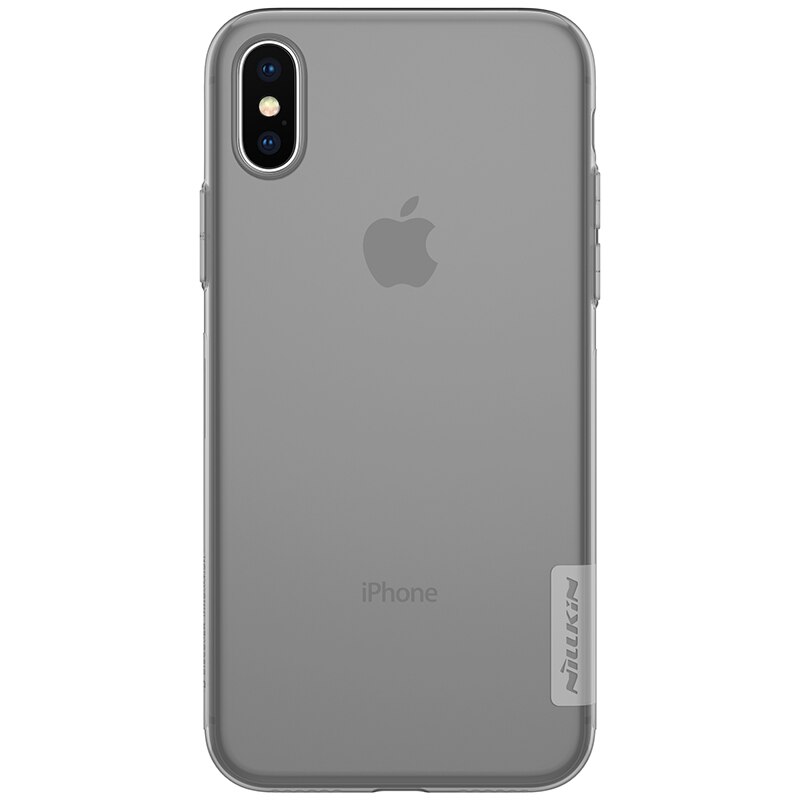 for iPhone X XR XS Max Case Nillkin TPU 0.6mm Ultra thin Phone Case Silicone Cover for iPhone 8 7 6 6s Plus 5 5S SE Nilkin Case: for iPhone 7 / Gray