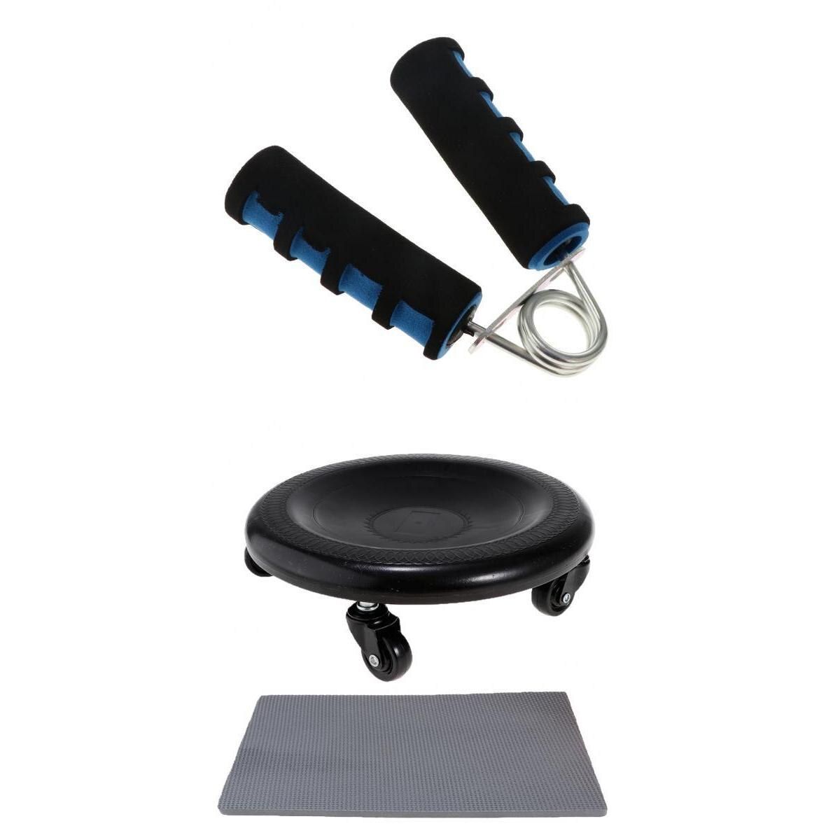 Abdominal Wheel Roller Workout AB Muscle Exerciser & Hand Gripper Strengthener for Home Office Gym Fitness