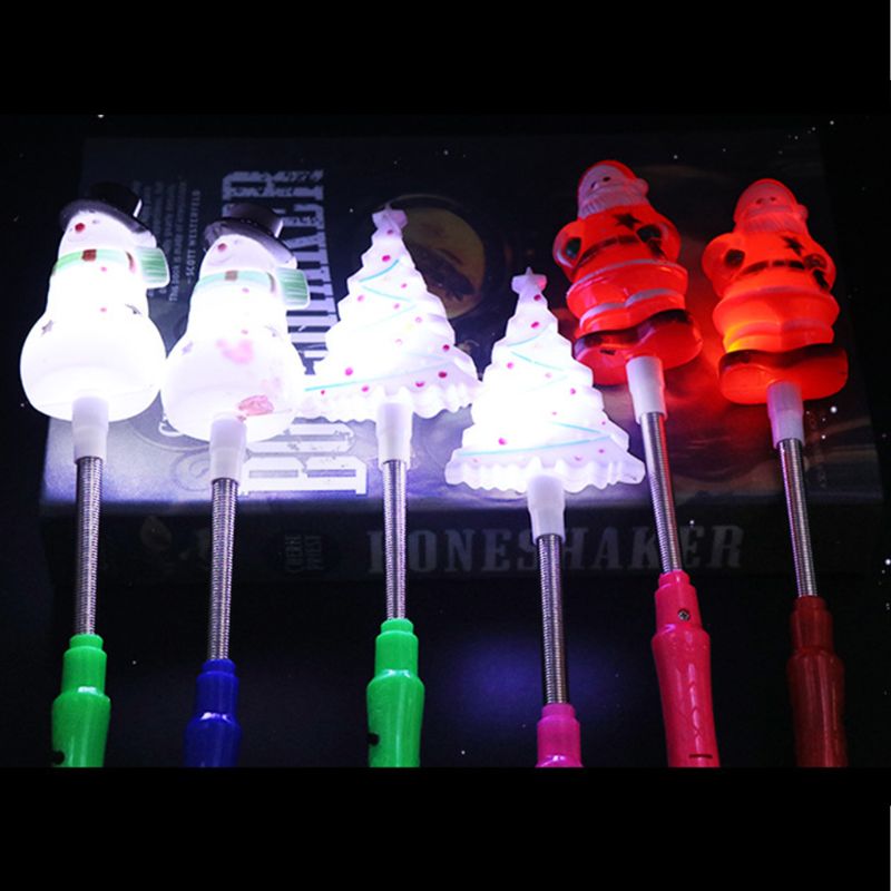 Shop. LED Lights up Glow Santa Claus snowman tree flash stick for Party Xmas