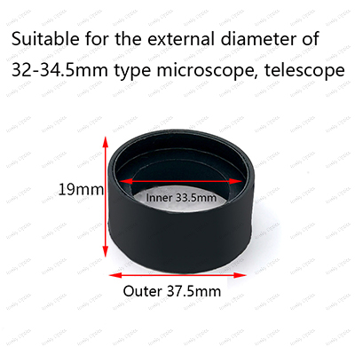 2 PCS 28-36mm Various Soft Rubber Eyepiece Eye Shields Eye Cups Guards Binoculars Microscope Telescope Night Vision Eye Cups: Gold