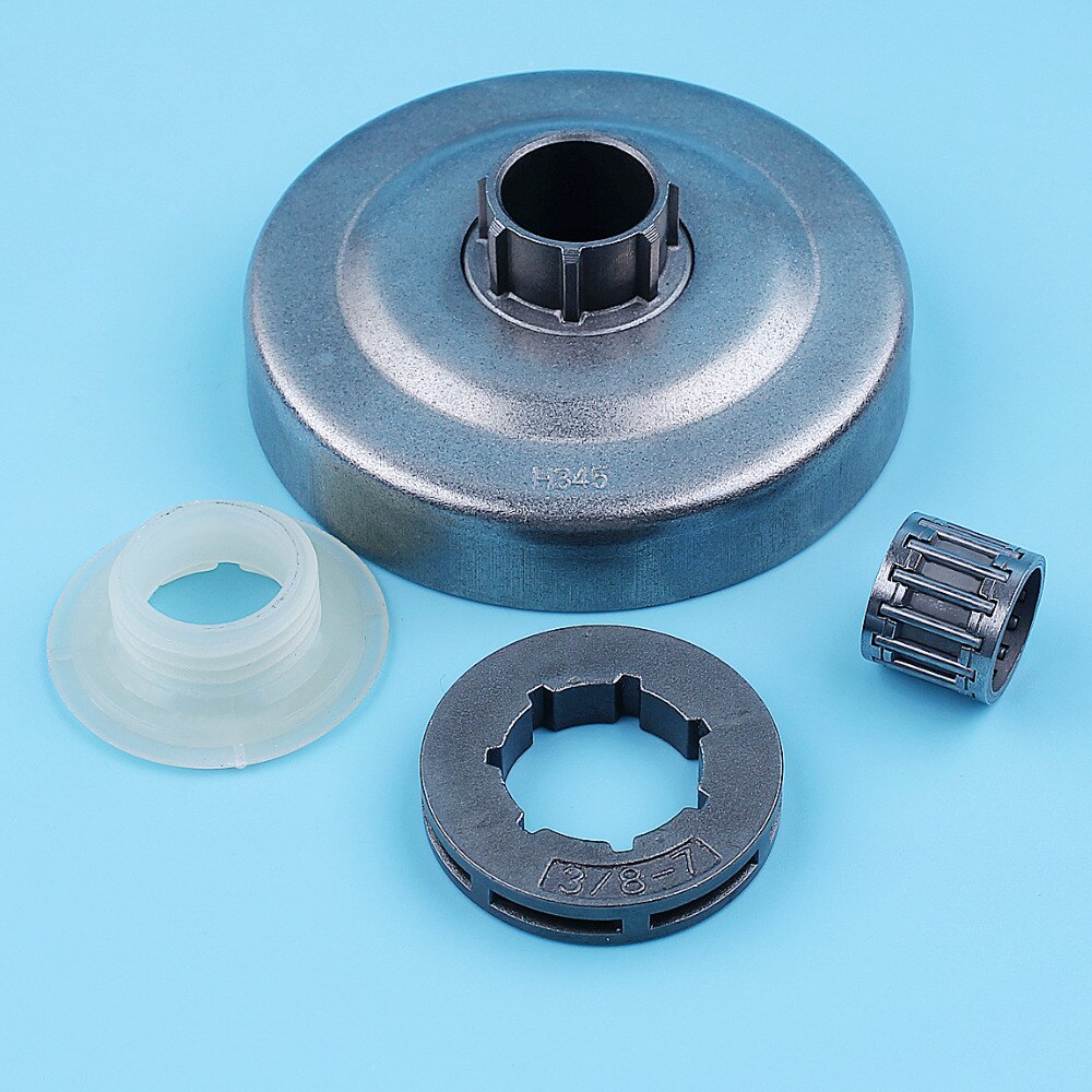 3/8 "Koppeling Drum Velg Tandwiel Lager Wormwiel Kit Voor Husqvarna 445 450 E 445E 450E Kettingzaag 7 Tand drive Onderdeel