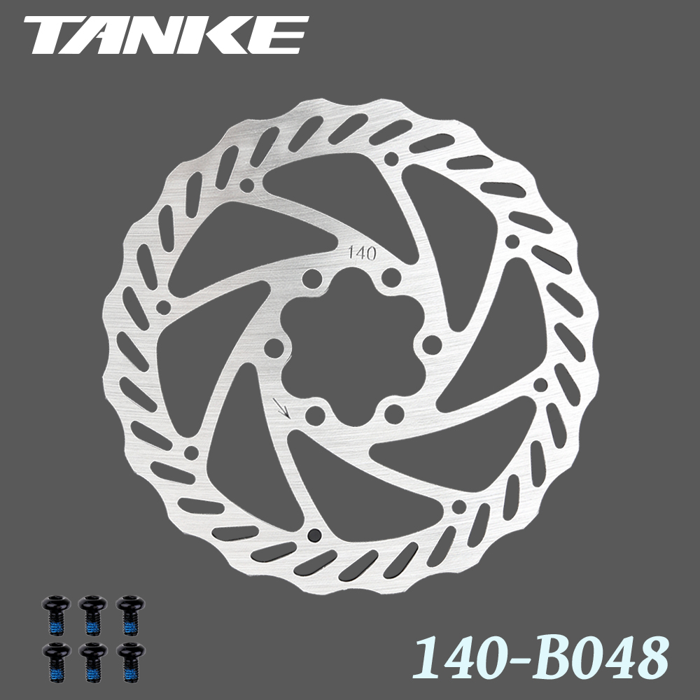 TANKE Bike Disc Brake 140 160 180 203 Rotors With Bolts Hydraulic Brake Road Mountain Bicycle MTB Oil Slick Rotor Bicycle Parts: Blue