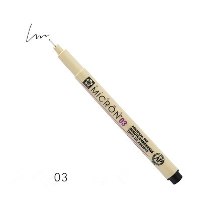 1 Pcs Pigment Liner Pigma Pen Fine Line Sketching Markers Different Tip Black Fineliner StylographsDrawing Pens Copic Supplier: light yellow