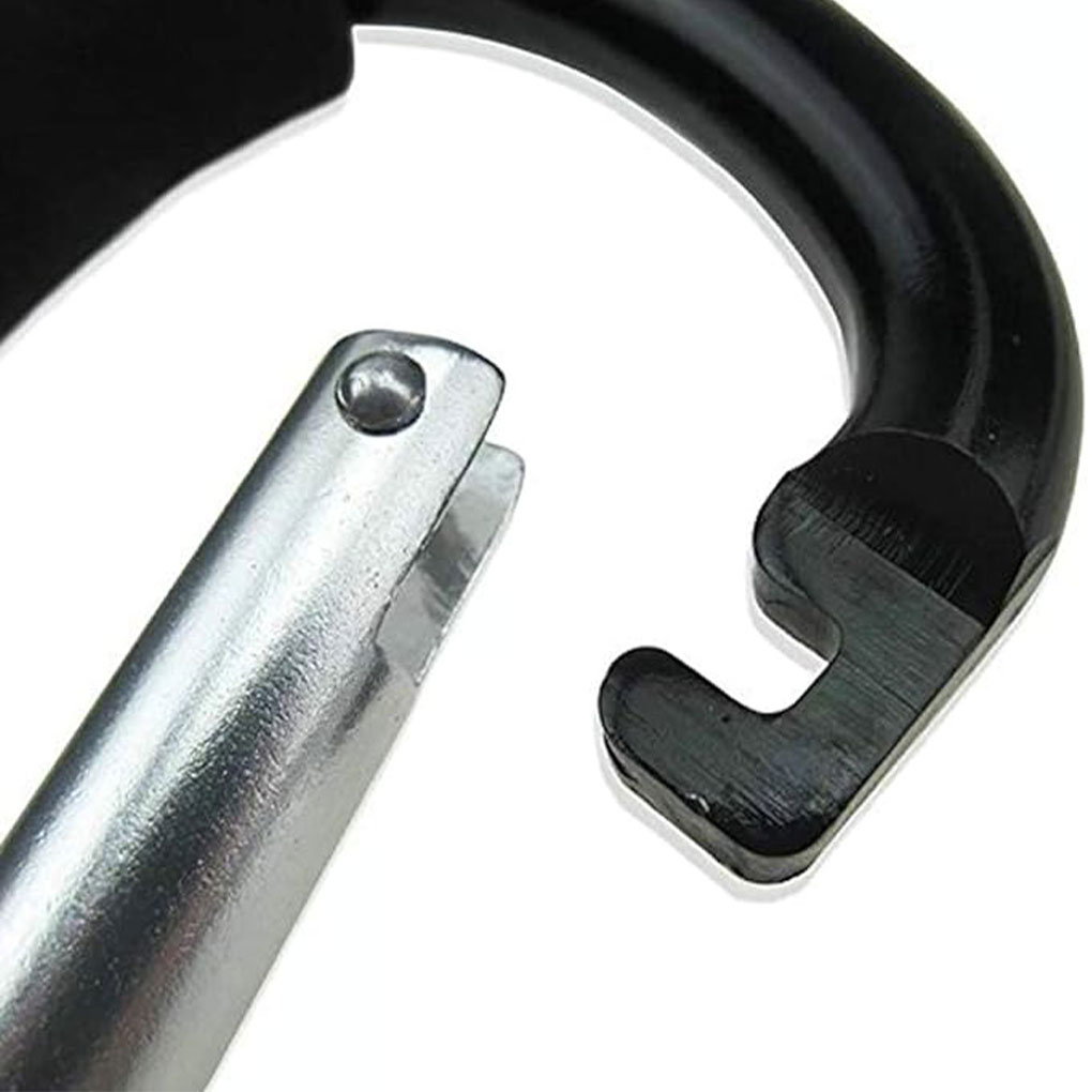 Aluminium D-ring karabijnhaak hangmat haak haak organisator boodschappentas clip haak multifunctioneel zwart