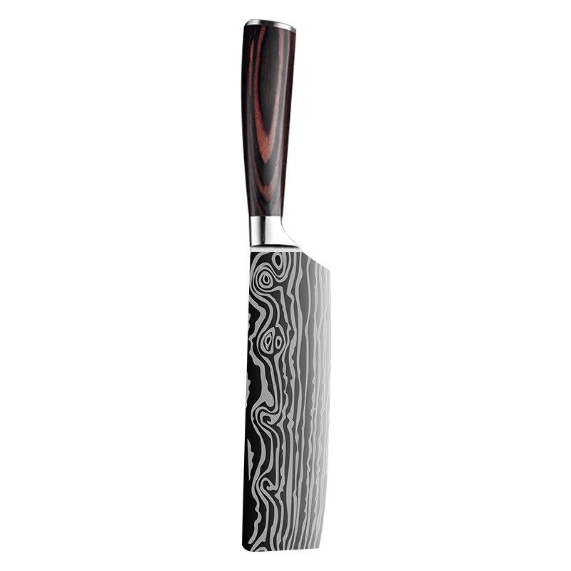 Kitchen Knives Set Sharp Chef Knives Japanese 7CR17 440C High Carbon Stainless Steel 4CR13 Boning Damascus: Vegetable Knife