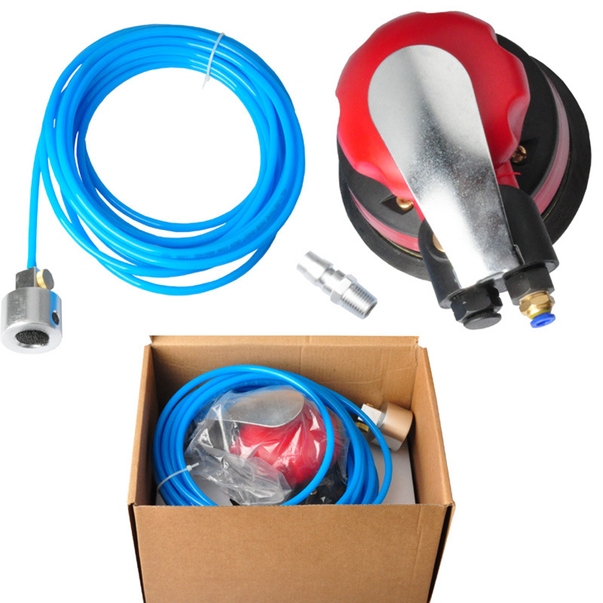 Air Grinder, 5 Inch Disc Air Wet Stone Polisher 10000rpm with 5.5 Meters Hose, 1/4 Inlet Air Polisher Grinding Machine