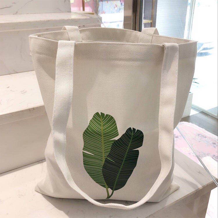 Canvas Tote Bag For Women Female Handbags Eco Reusable Cloth Shopping Bag Student Book Bags Ladies Casual Shopper Bag Black: B