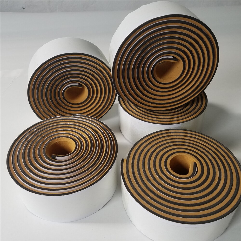 Eva boot teak dek tape rand marine vloerbedekking met zelfklevende geelbruin in zwart 5.8 cm x 240cm accessoires