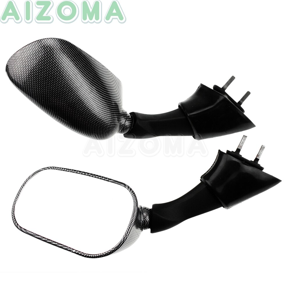 2pcs/Pair Motorcycle Side Rear View Mirror for Yamaha FJR 1300 FJR1300 2003 2004 2005 Carbon Rearview Mirrors