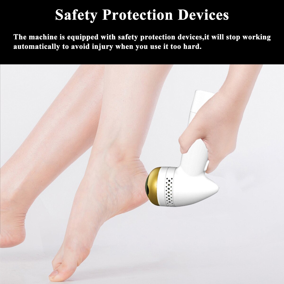 Electronic Foot File Rechargeable Vacuum Adsorption Pedicure Machine Multifunction Electric Remove Calluses Foot Care Tool