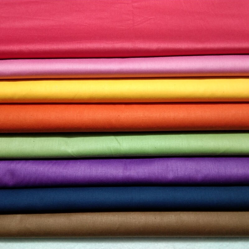 Klassieke 8 Effen Kleuren 100% Katoen Stof 50x160 cm baby doek jurk kleding quilten kussen plaat woondecoratie