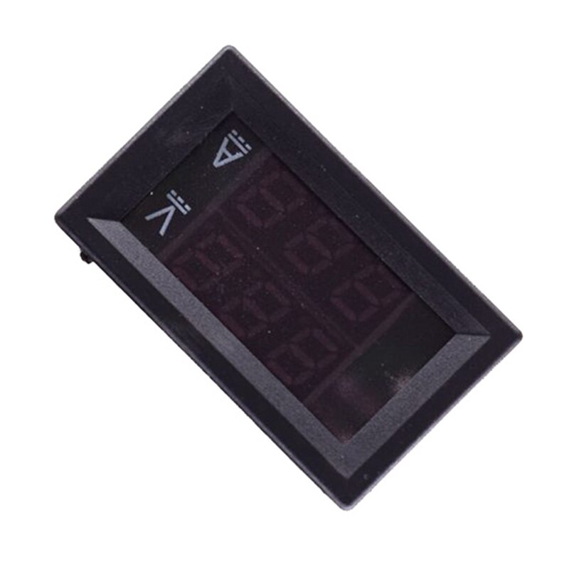 Dc 0-100v 50a digital voltmeter amperemeter dobbelt display spændingsdetektor strømmåler panel amp volt måler 0.28 tommer 1 rød rød led