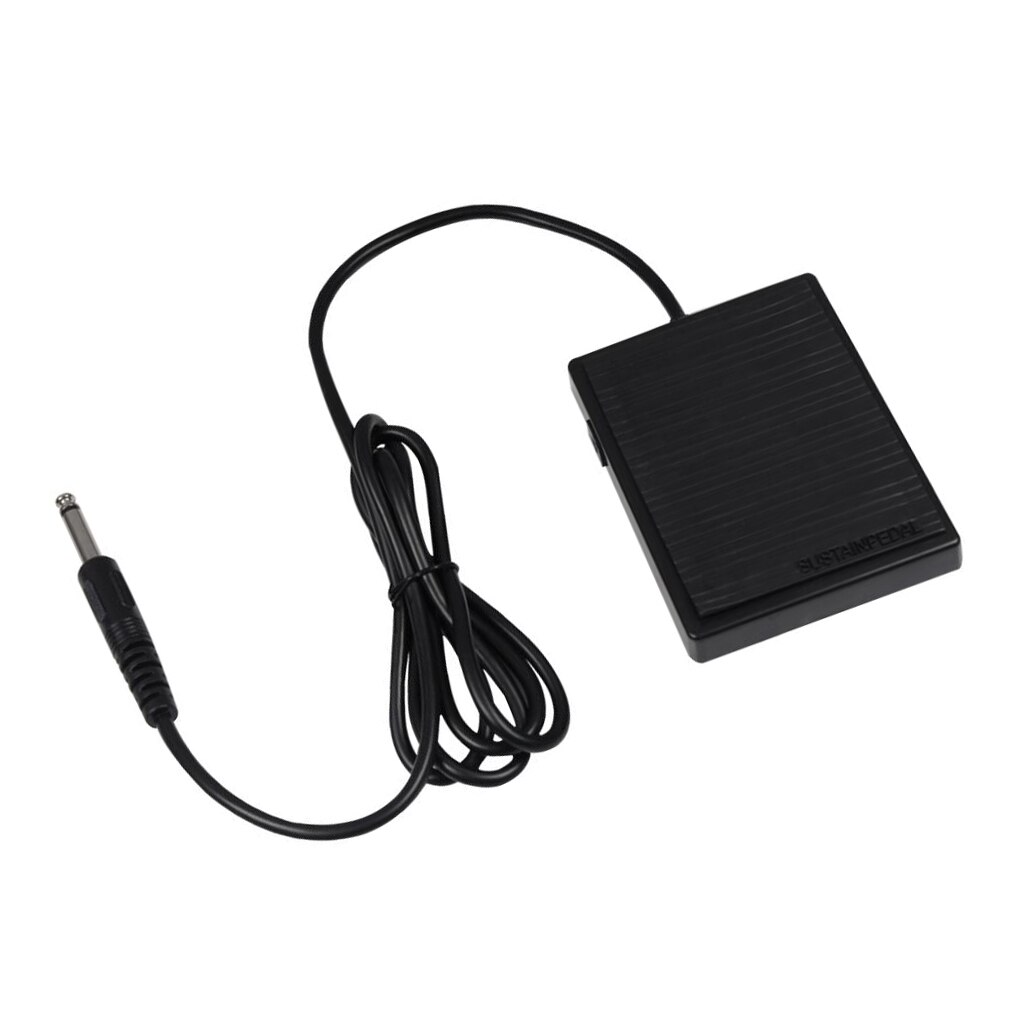Universal Sustain Pedal Synthesizer Foot Pedal for Keyboard Piano Black