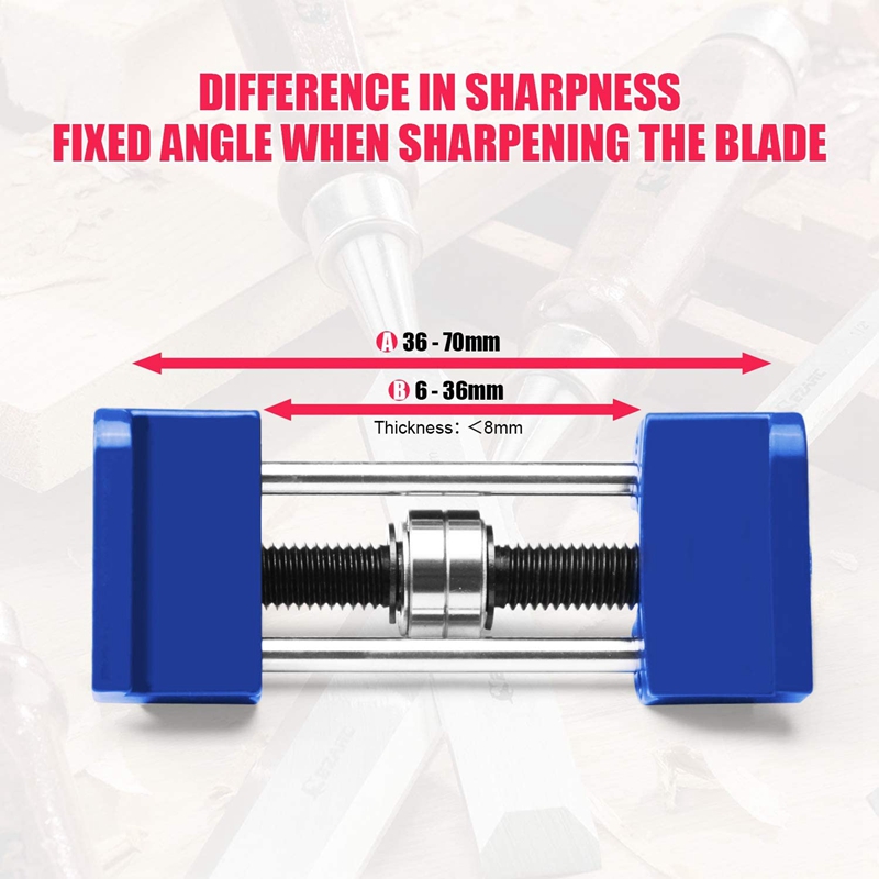 Chisel Honing Guide Jig Metal Angle Sharpener for Wood Chisel Edge Sharpening Angle Guide Abrasive Tools