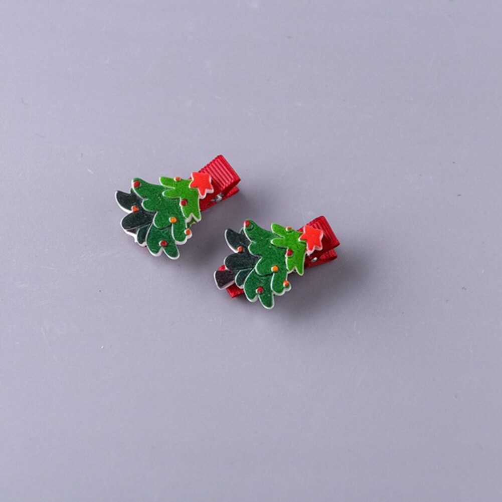 Épingles à cheveux de noël pour femmes et filles, adorables accessoires pour cheveux, bandeaux de dessins animés, pour enfants, breloques, bijoux: 1