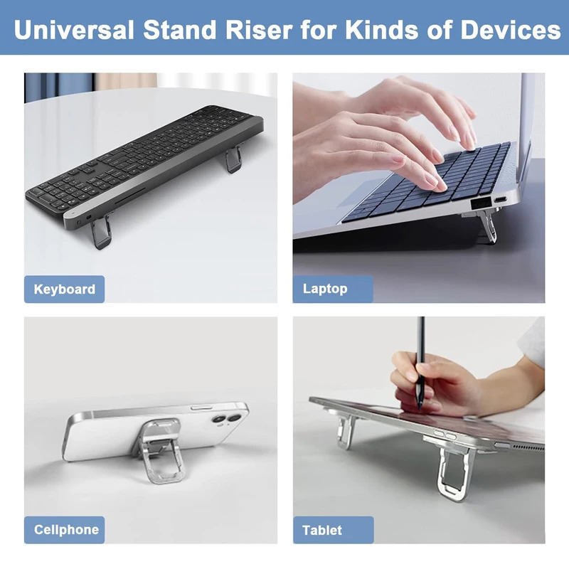 2 stks/set draagbare notebooksteunhouder opvouwbare laptopstandaard verstelbare stijgbuis koelbeugel voor universele laptoptablet