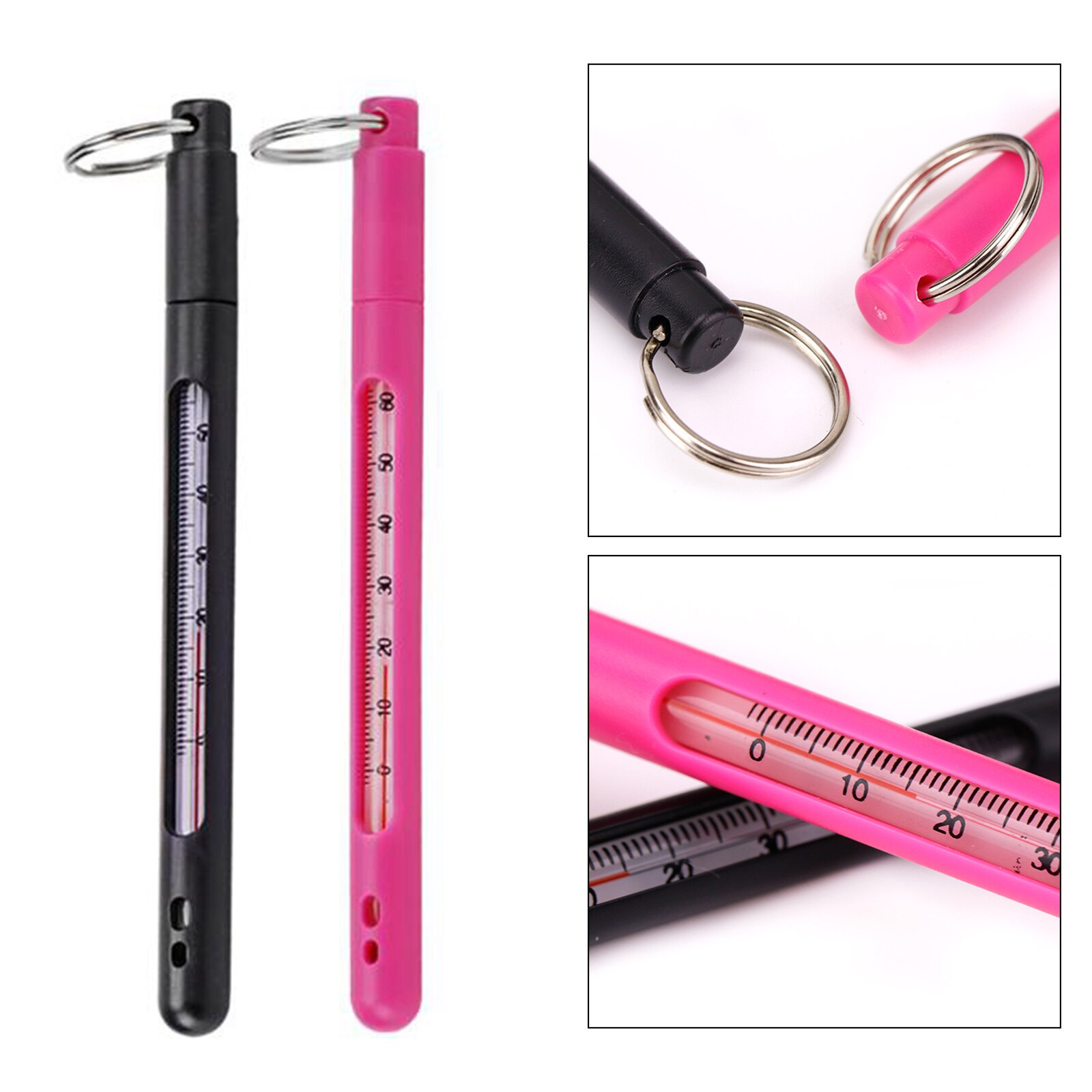 Aquarium Thermometer Submersible Glass Fish Tank Thermometer Accessories for Pool Lake Water Temperature Measuring Waterproof