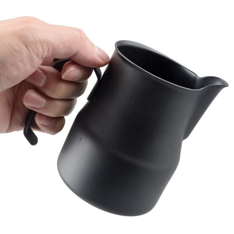 Jarra Espresso humeante, jarra de espuma café con leche de acero inoxidable, Espumador de leche Latte, jarra de leche artística, herramientas para expreso Barista