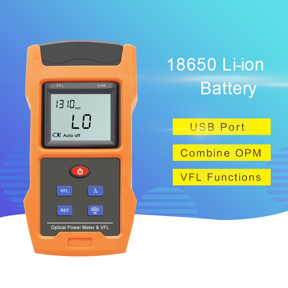 3 in 1 Optical Power Meter Visual Fault Locator Network Cable Test Fiber Optic Tester 10mw Visual Fault Locator