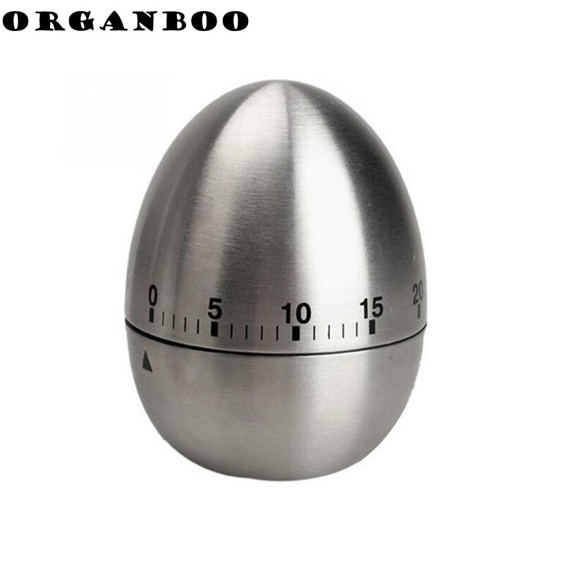 Cooking Kitchen Mechanical Timer Alarm 60 Minutes Stainless Steel Kitchen Cooking Tools Kitchen Egg Timer Egg Reminder