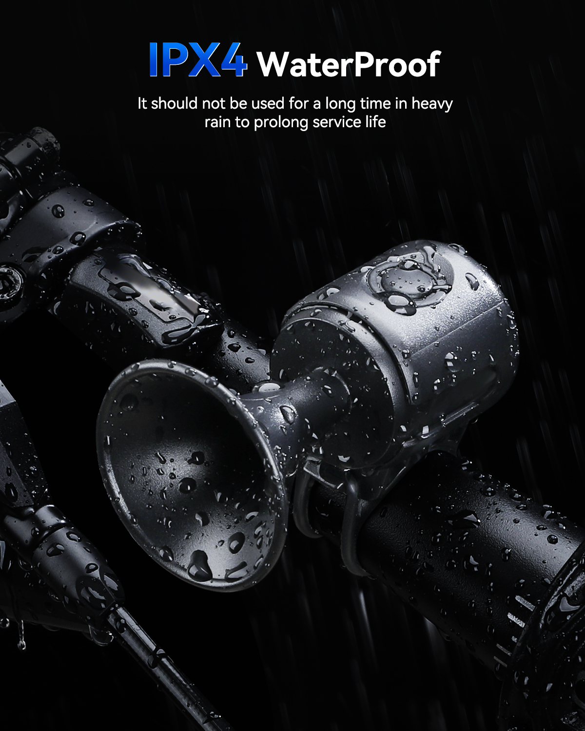 Rockbye Elektrische Fiets Hoorn 130db Fietsstuur Waarschuwing Luidspreker Waterdichte Mountainbike Scooter Bel Kinderfiets Hoorn