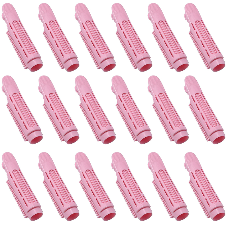18 Pieces Voluminizing Hair Root Clip Natural Fluffy Hair Clip Hair Root Curler Roller Self Grip Root Volume Hair Curler Clip: pink 18pcs