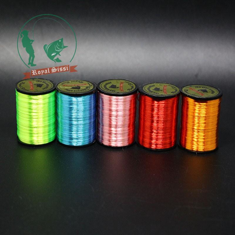 Royal Sissi-Hilo de neón para atar moscas, 10 colores opcionales, hilo para atar moscas resaltadas 300D, material para atar patrones de salmón y lubina