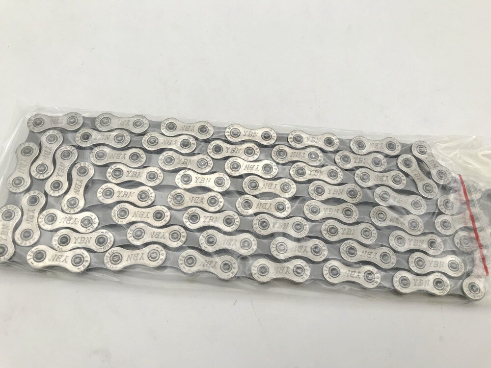 Ybn 10 Speed Fietsketting Mtb Mountain Road Fiets Onderdelen Duurzaam Zilveren Ketting 10 S 20S 30S Voor Onderdelen K7 Systeem
