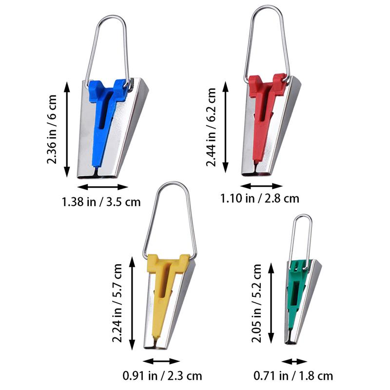4 Maten Stof Bias Tape Makers Binding Gereedschap Naaien Quilten 6Mm 12Mm 18Mm 25Mm