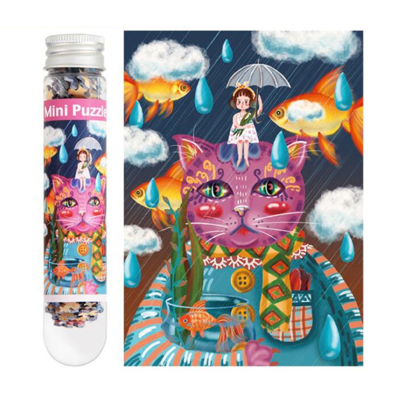 150Stck Mini Rätsel Reagenzglas Puzzle Pädagogisches Spielzeug Selbst Montieren Teaser für freundlicher Erwachsene Wohnkultur
