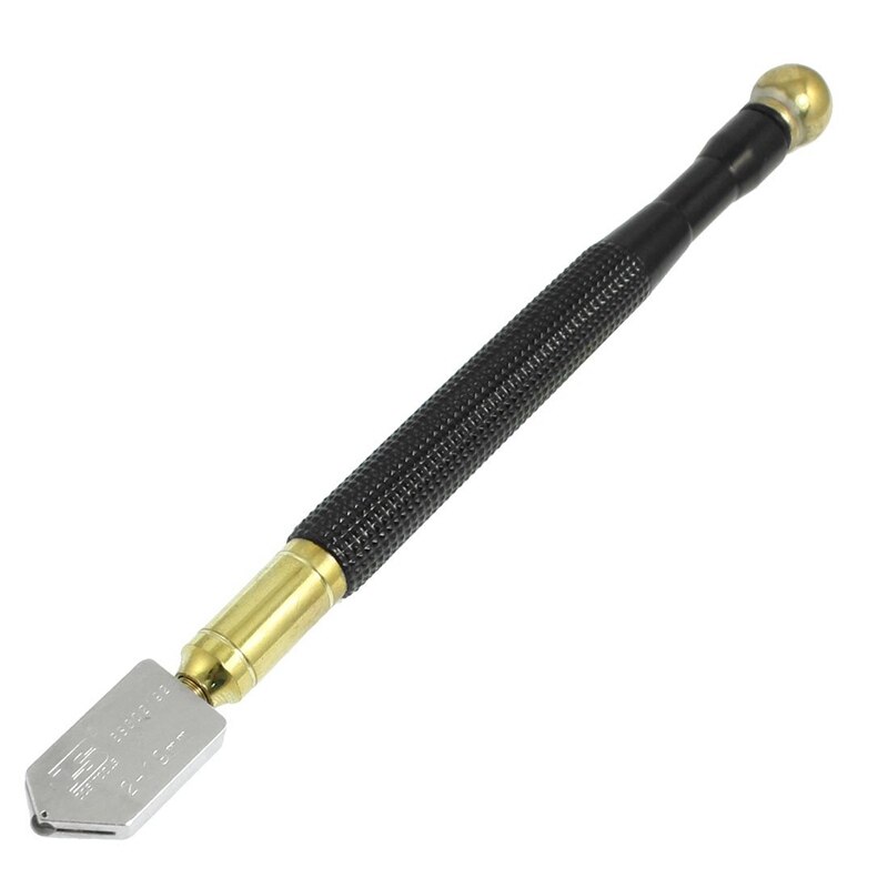 Noir antidérapant poignée métal crayon huile alimentation 2mm-19mm coupe-verre
