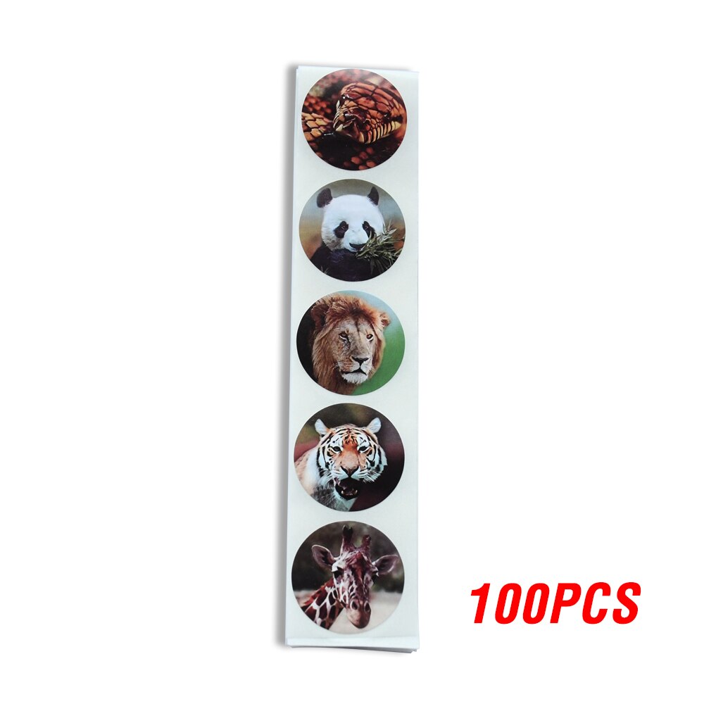 100-500pcs/roll Lovely Cat Stickers For School Reward Stickers Classroom Decoration Encouragement Sticker For Student Teacher: QY592-100pcs