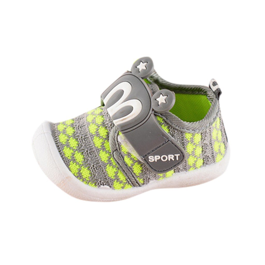 Oreilles de lapin dessin animé chaussures enfant en bas âge enfants bébé étoile grinçant unique chaussures Sneaker doux doux fourmi-slip enfant en bas âge chaussures ayakkabi: Green / 21