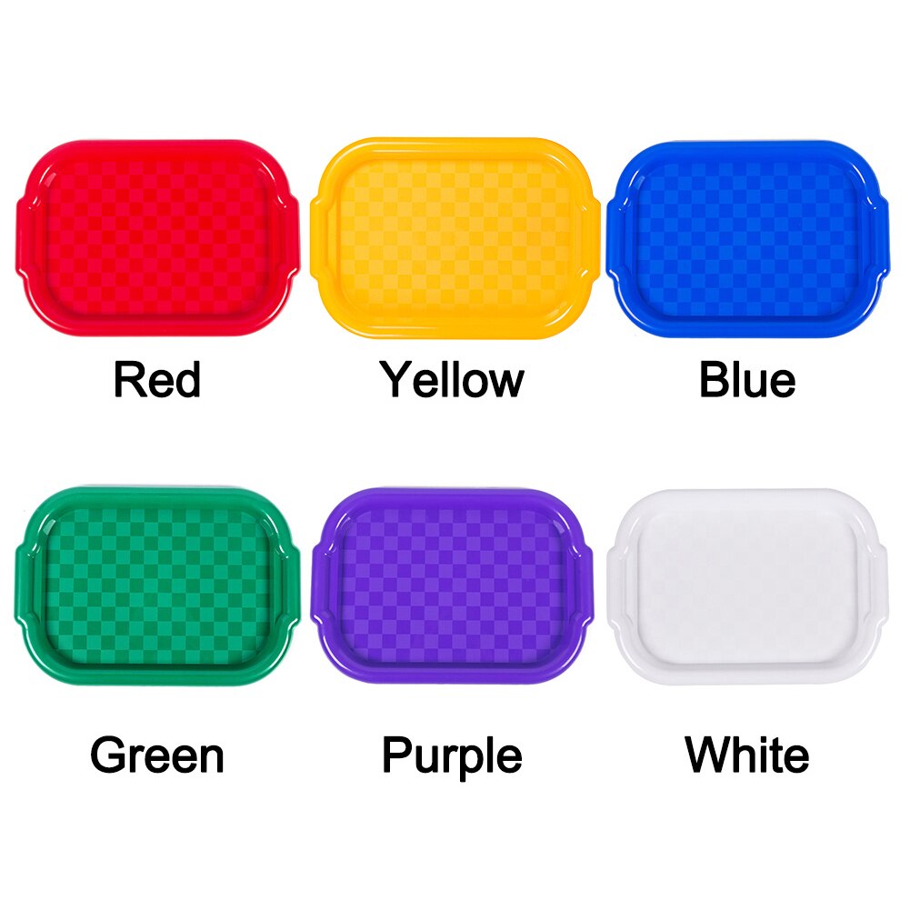 Art Tray Storage Kitchen Drawing Fast Food Daycares Preschool Classroom Serving Activity Painting For Kids Plastic Organizer