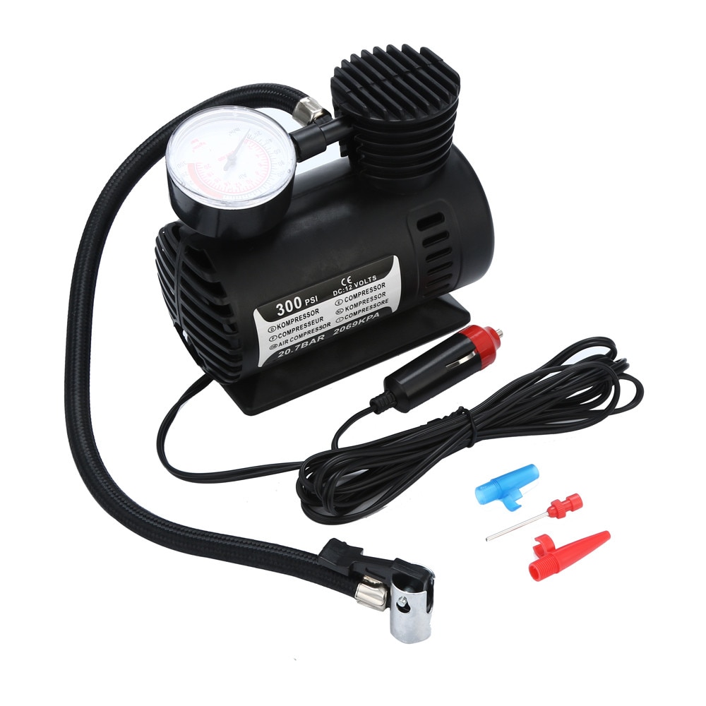 12V Portable Mini Air Compressor 300 PSI Car Van Bike Tyre Inflator Car styling or
