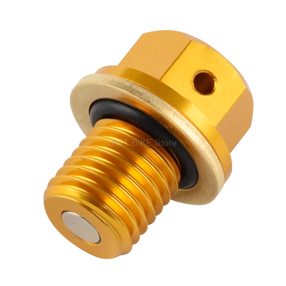Tornillo de perno de tapón de drenaje de aceite para Kawasaki, Z750, Z750S, 2004, Z900RS, , Z, 750, 750S, 900RS, 250, 650, 1000, Ninja 800, ZX, 14, 11 ER: Oro