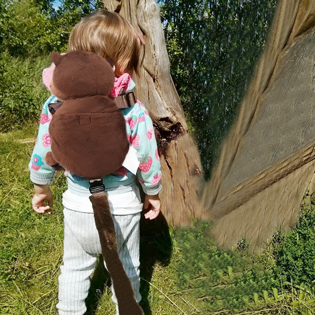 Toy Kid Keeper Plush Backpack Child Anti-lost Adjustable Leash Monkey Baby Walking Toddler Practical Animal Safety Harness