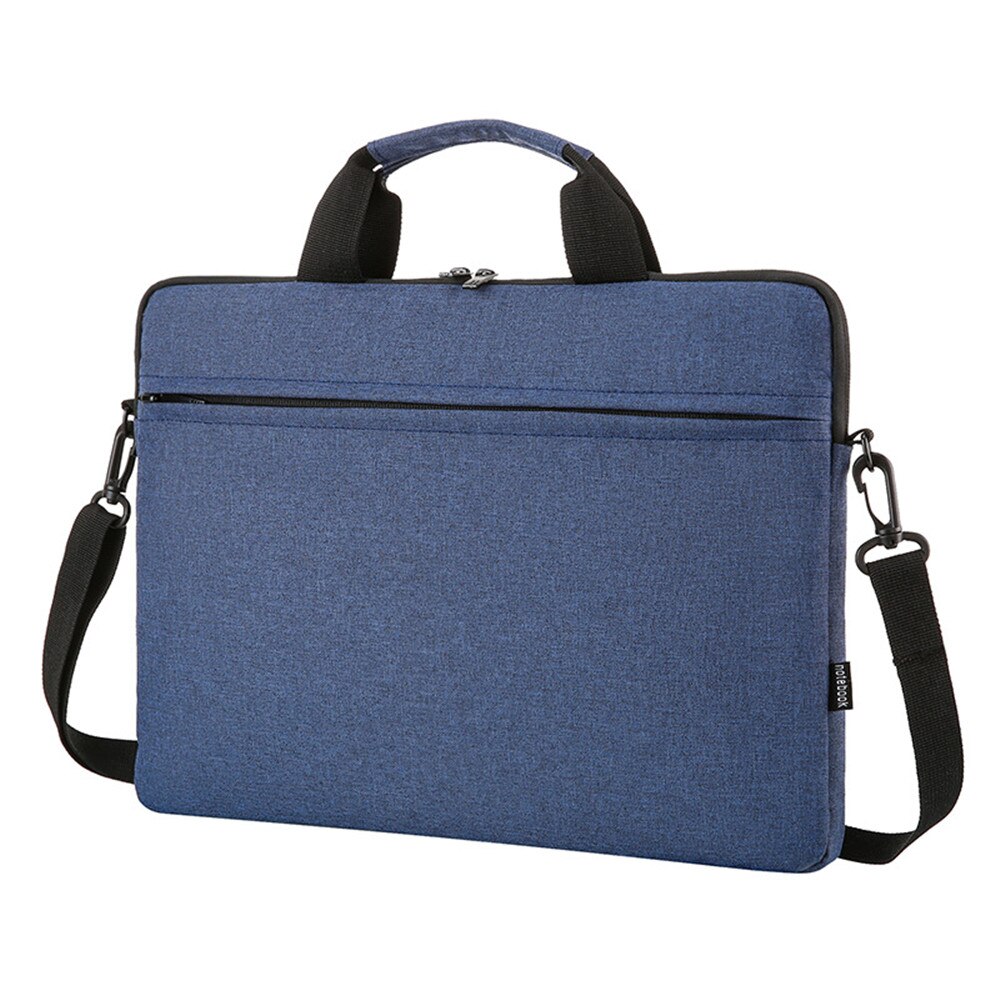 Laptop Bag 15 Inch Notebook Handbag Light Portable Computer Document Briefcase Bag For Men Women Document Organizer Storage Bag: blue