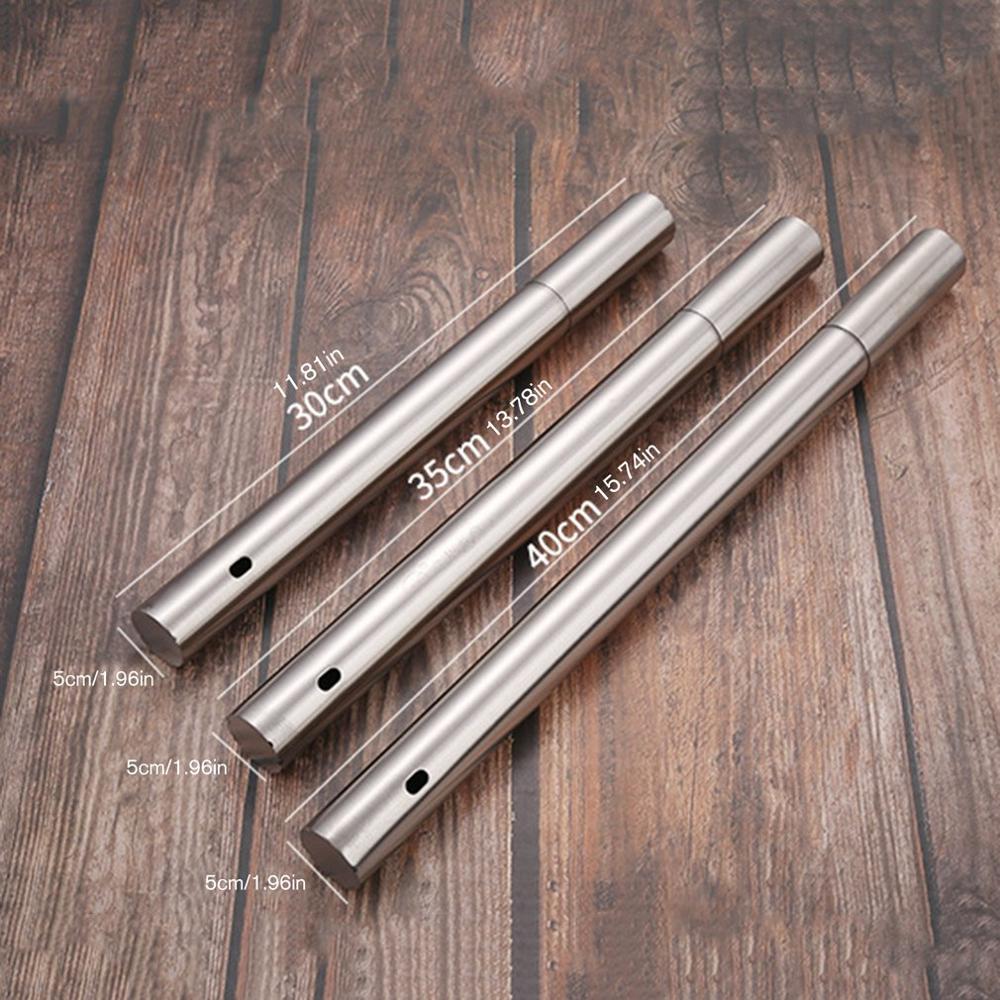 Reusable Round Stainless Steel Barbecue Skewer Storage Box Bbq Needle Stick For Outdoor Camping Picnic Tools Cooking Tools