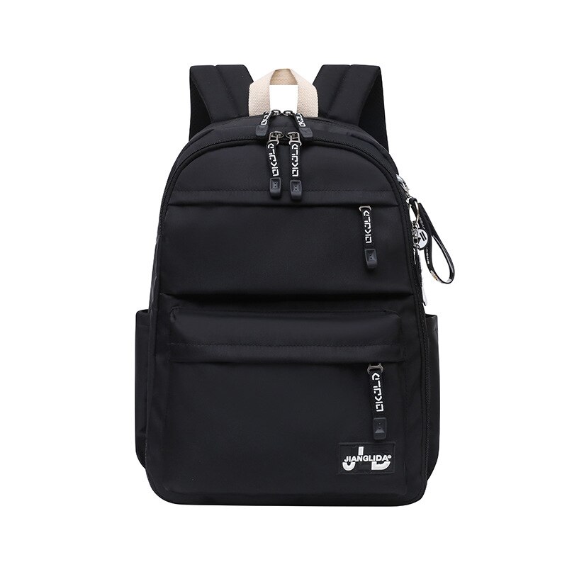 Mode Rugzak Kinderen Schooltassen Voor Meisjes Waterdichte Nylon Grote School Rugzak Voor Tieners Schooltas Kids Boek Tas: black