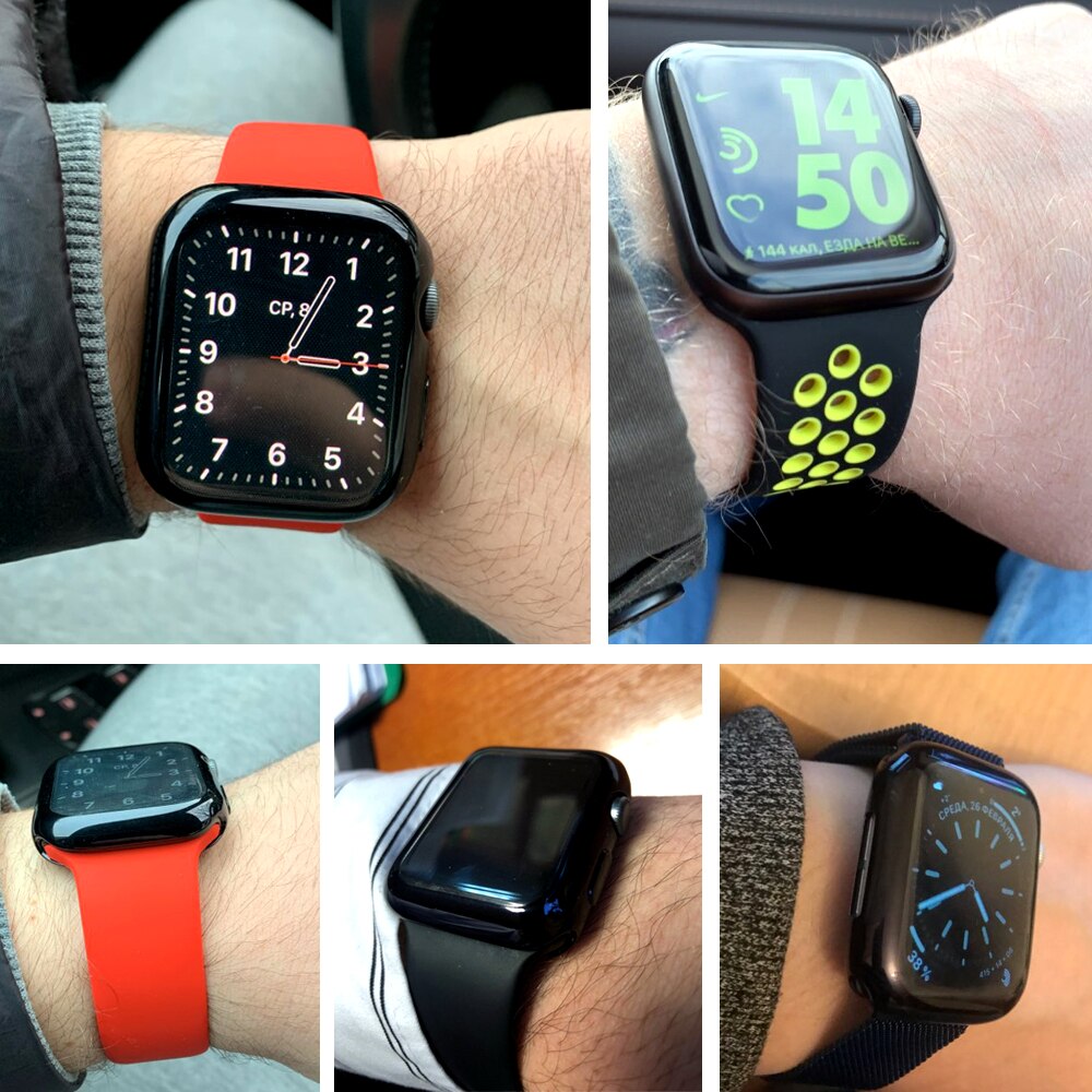 Cover Case For Apple Watch band 45mm 41mm 44mm 40mm 42mm 38mm iwatch 6 se 5 4 3 silicone screen protector bumper apple watch 7