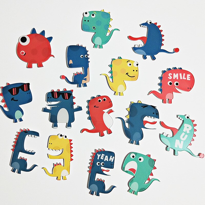 1 Piece Animal Magnetic Fridge Magnet Cartoon Dinosaur Refrigerator Message Leave Whiteboard Magnet