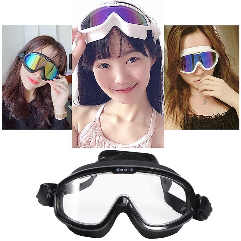 1Pc Child Swimming Goggles Anti-Fog Waterproof Kids Goggles Swimming Glasses With Earplug For Children (Black)