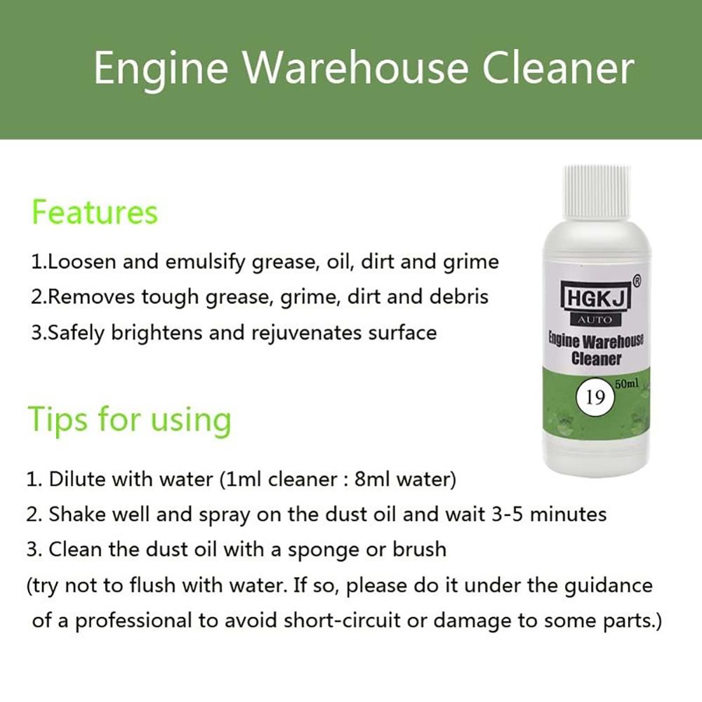 20/50ml Car Grease Oil Dirt Removal Agent Auto Motor Engine Warehouse Cleaner