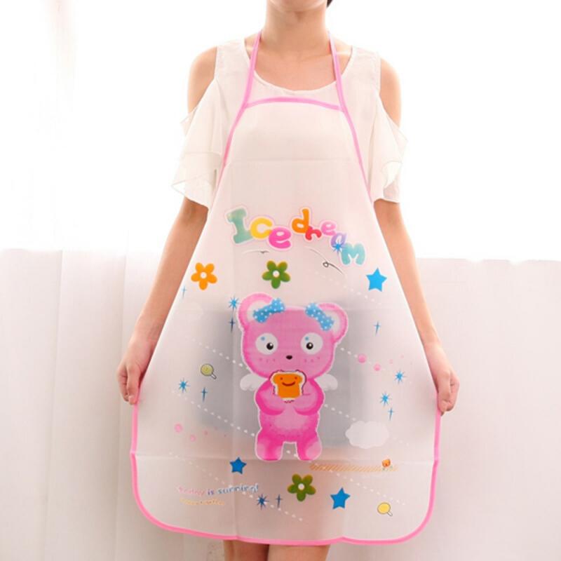 Delantal con dibujos animados sin mangas, delantales de cocina antiaceite, delantal de cocina para mujer, delantales de limpieza para el hogar, delantal impermeable para peluquería