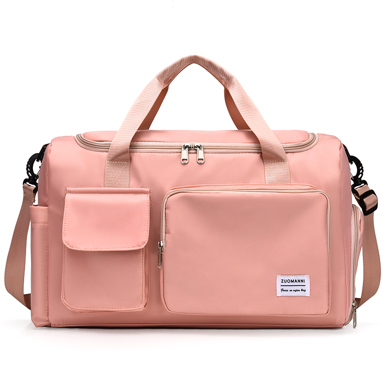 Handbagage Reistas Weekender-plunjezakken met grote capaciteit en schoenencompartiment Sport-fitnesstassen voor dames 2024: Roze